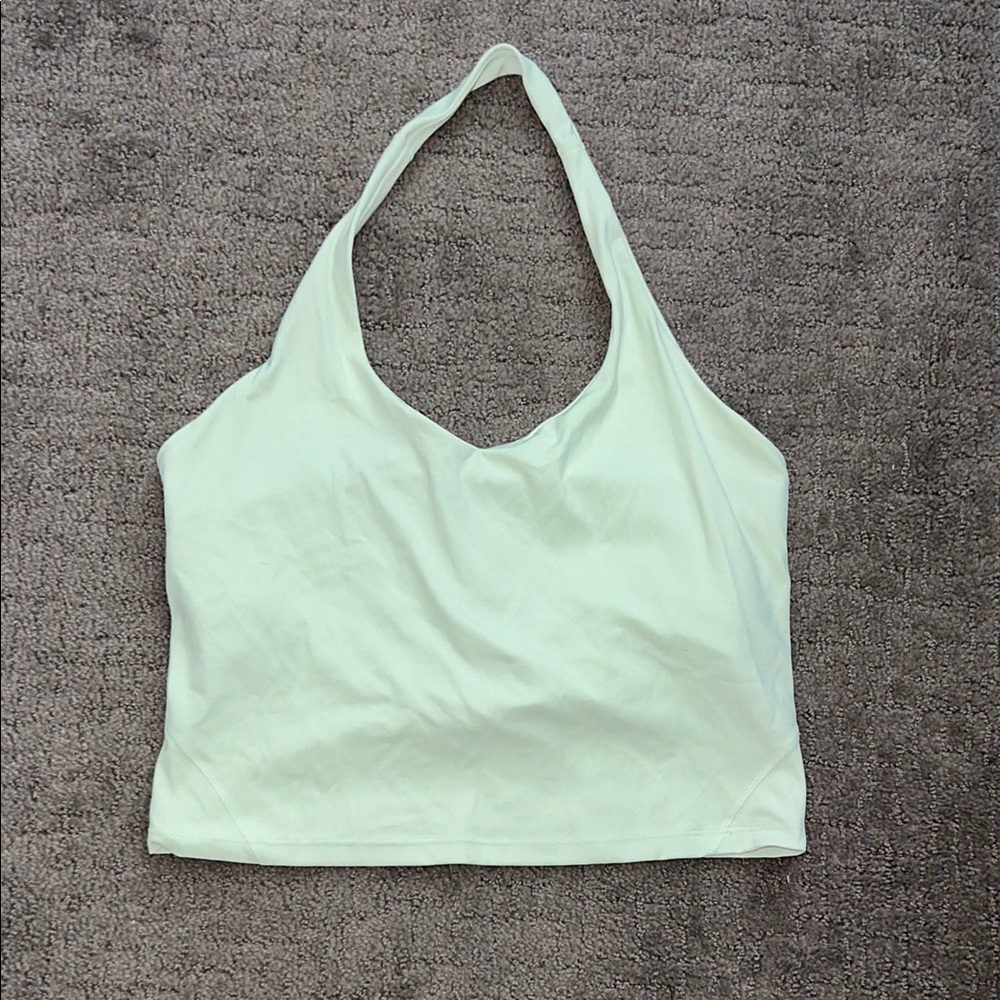 Yellow-Green Halter Athleisure Tank